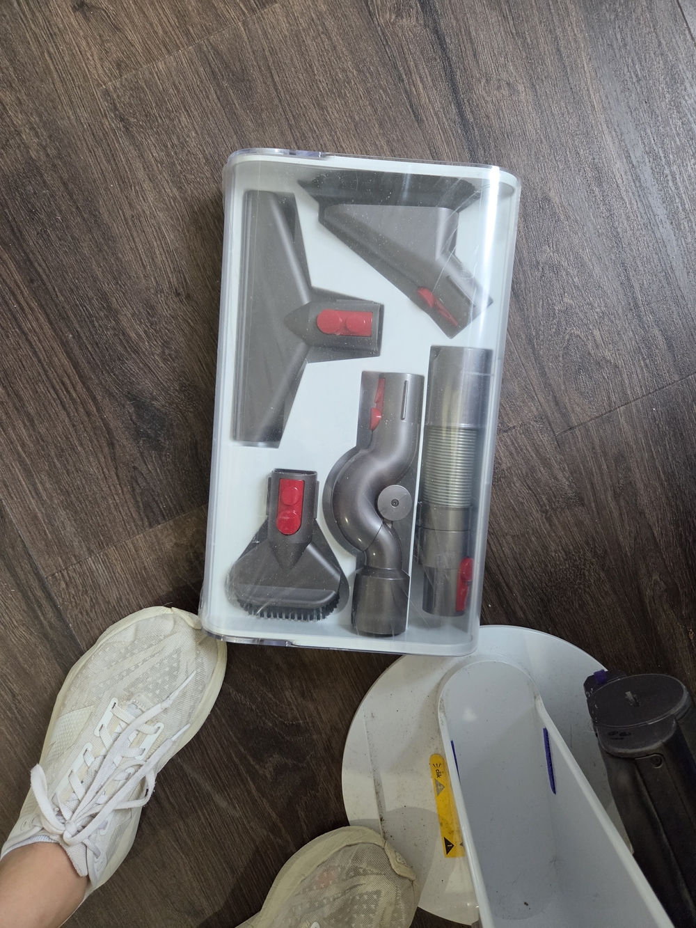 Dyson Grey Vacuum Accessory Kit with Red Release Buttons
